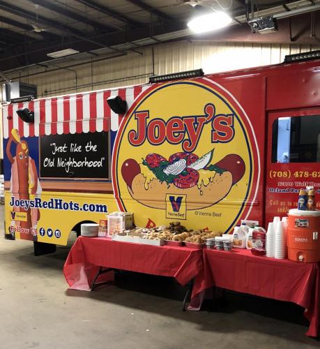 Joeys Red Hots Food Truck On Set